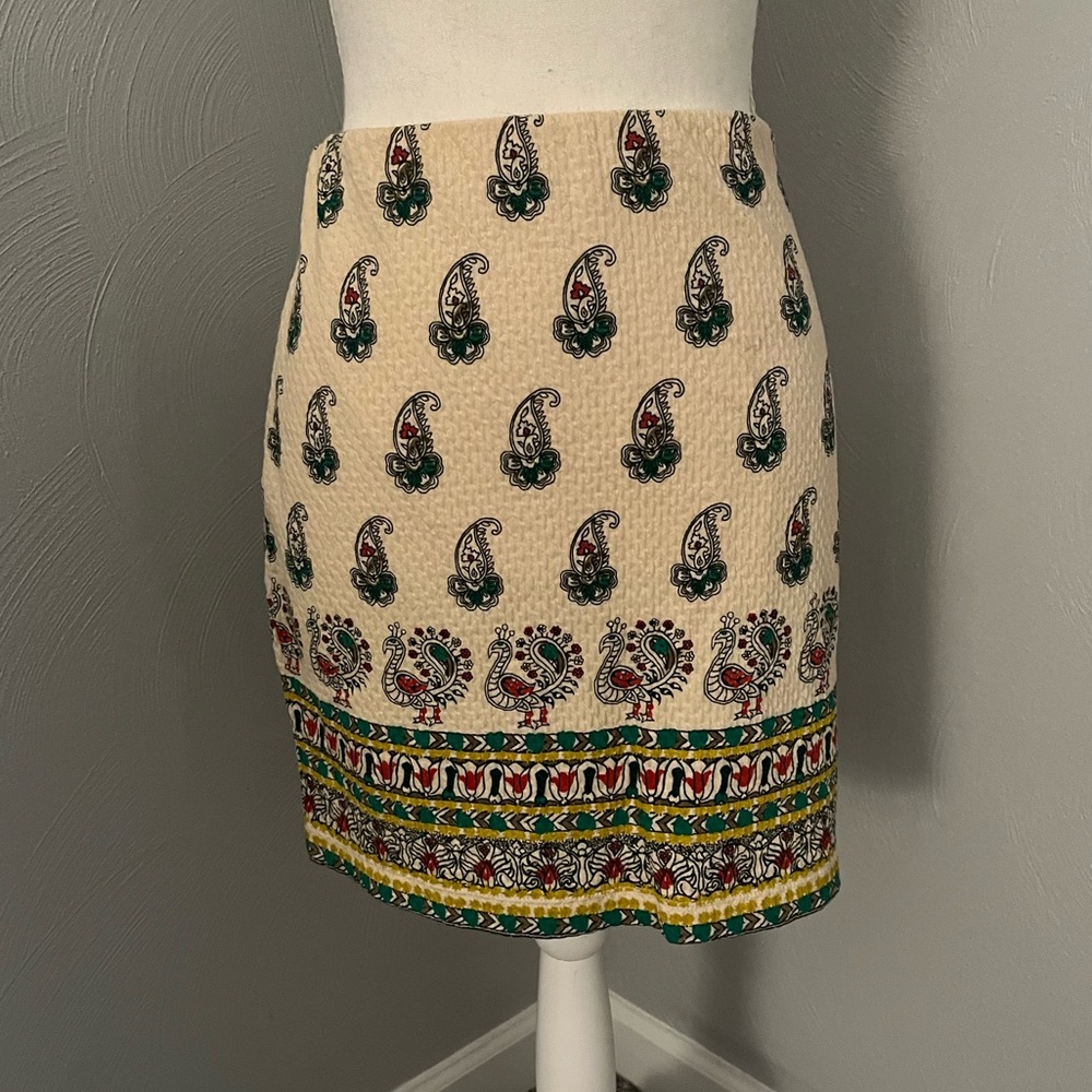 Chelsea and Violet Paisley Print Skirt size L